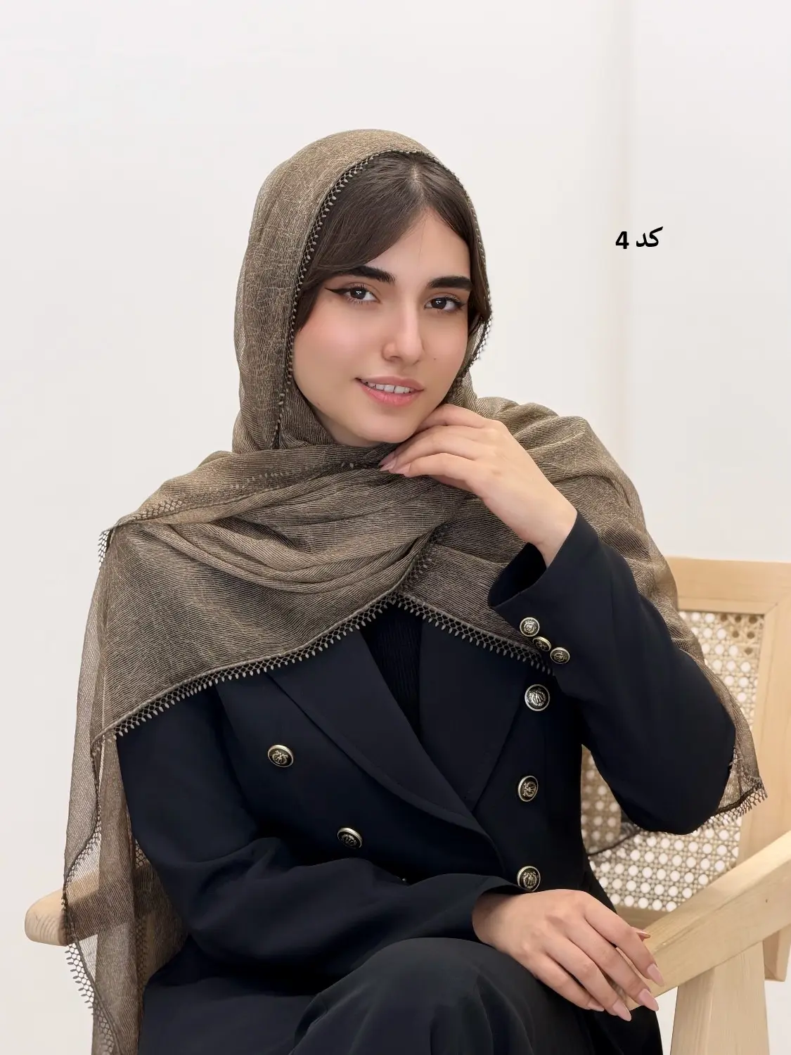 4611-شال ابریشم تی تی